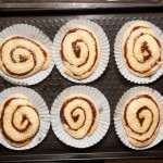 Cinnamon whirls after rising