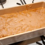 Tea loaf mix in the tin