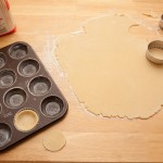 Cutting the pastry bases