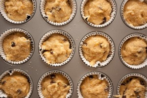Mixture in Muffin cases