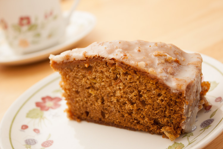 Slice of Honey, Lemon, and Spice Cake