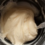 Creamy icing mix used for icing Carrot, Walnut, and Orange Sponge Cake