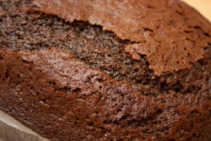 Close-up of top of the cooked Jamaica Ginger Cake.